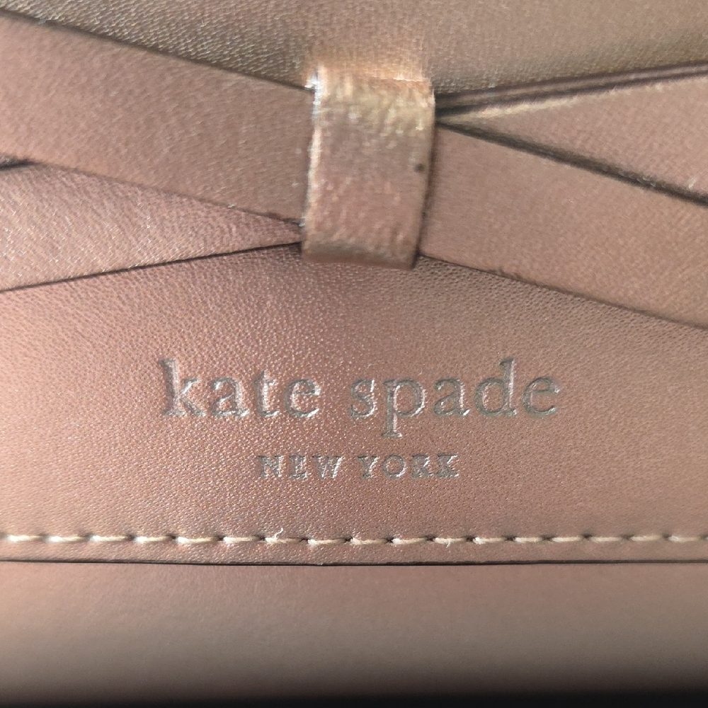 kate spade Blush Bow Leather Wallet - Picture 2 of 7